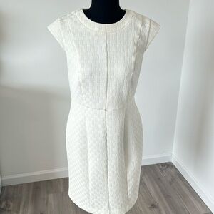 Worthington White Patterned Midi Dress